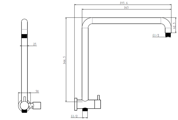 Compact Twin Shower Head