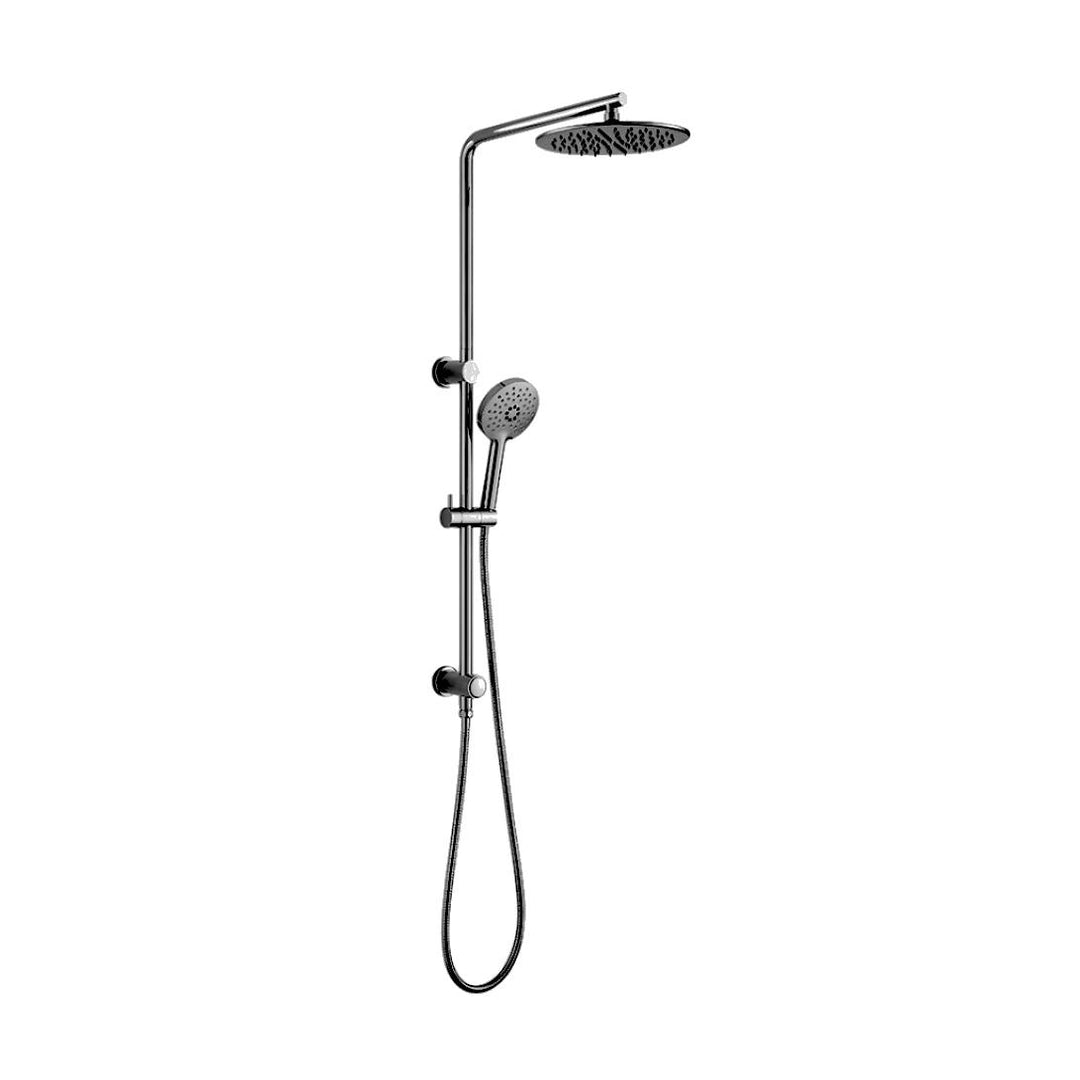 Multi Function Shower Rail with hose in Matt Black