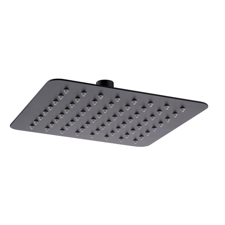 Taranto Square  Shower Head Square 200mm Matte Black TSSH8B