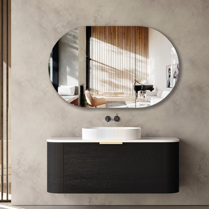 BONDI BLACK OAK 1200X460 CURVE VANITY BO1200BST-CA-12TH